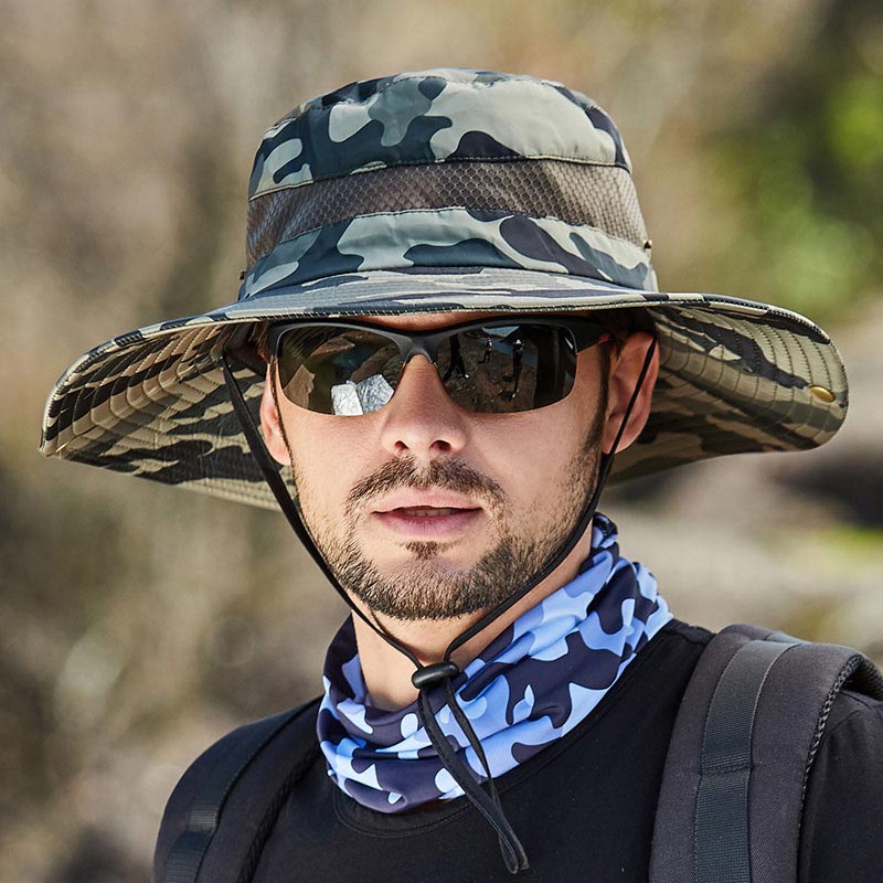 The function of outdoor men's fisherman hat